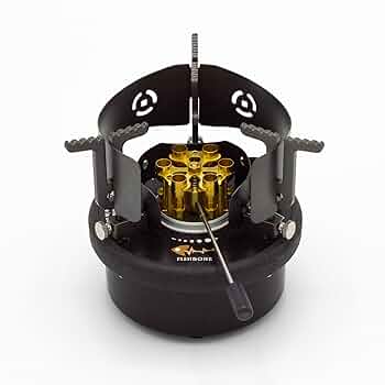 【美品】FishboneアルコールストーブFB-02E（アイアングレー） アルコールストーブ Fishbone フィッシュボーン FB-02E アイアン